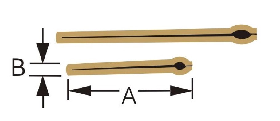 Набор штифтов браслетов 0.8, 26mm 10 шт. 617-OEP-P10/0.8-26 