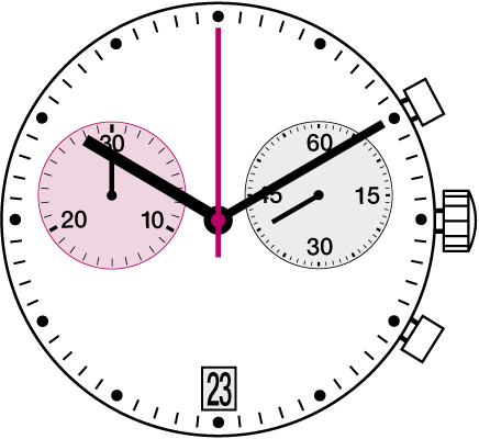 Механизм в сборе RONDA 5021.D (белый) Календарь на 6 часов RONDA startech